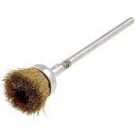Brosse en laiton sur tige - diametre du mandrin 2. 34mm - style epais - adnauto