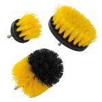 Brosses � perceuse 3 pi�ces tivoly - Ø50 / 83 / 100 mm, tige hex 6, 35 mm