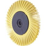Brosse radiale bristle brush bb - zb, ? x ?pais. : 150 x 12 mm, grain 80, couleur jaune, nombre de segments ...