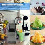 Broyeur a glace manuel, coupe - glace a manivelle, efficace et stable, pieds en caoutchouc, appareil ... Broyeur a glace manuel, coupe - glace a manivelle, efficace et stable, pieds en caoutchouc, appareil ...