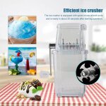 Broyeur a glace manuel a manivelle, coupe - glace efficace et stable avec pieds en caoutchouc, boissons ...