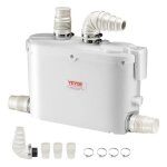 Broyeur sanitaire 500 w pour wc - vevor - avec 4 entres eau, 110 l / min, hauteur 8 m