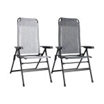 Brunner - chaise d'aravel gris clair - mesures: 47 x 45 x h50 / 120 cm