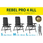 Brunner - rebel pro medium chair - max flow tate: 150 kg - mesures: 48 x 46 x h48, 5 / 123 cm