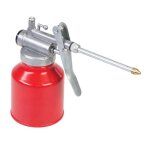 Burette a huile metallique 250 ml bec rigide