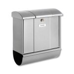 Burg - wã¤chter boîte aux lettres avec porte - journaux intégré, couleur argent - olymp 91600 si Burg - wã¤chter boîte aux lettres avec porte - journaux intégré, couleur argent - olymp 91600 si