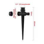 Buse d'arrosage rotative  360 degrs, filetage mle, arroseur  rotation automatique, jardin, parc, ...