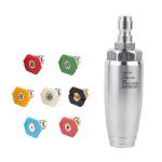 Buse de nettoyeur haute pression en cramique et acier inoxydable, 7 couleurs