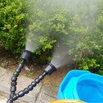 Buse de pulv�risation rotative r�glable a 60 degr�s, pulv�risateur 3 tuyaux en plastique pour jardin, ...