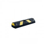 But�e de parking caoutchouc - noir / jaune - avec fixations - longueur 500 mm viso