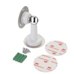 But�e de porte magn�tique en acier inoxydable sans per�age avec adh�sif 3m blanc