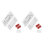 But�es de porte magn�tiques invisibles en acier inoxydable / aimant 16 pi�ces argent