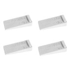 Butée de porte et sabot pour portail - gris - 4 pièces - antidérapant, pvc durable, taille compacte 9, ... Butée de porte et sabot pour portail - gris - 4 pièces - antidérapant, pvc durable, taille compacte 9, ...