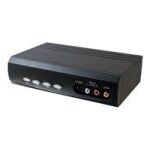 C2g 4x2 s - video + composite video + stereo audio selector switch - commutateur vid�o / audio - de bureau ...