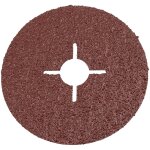 - c77038 - lot de 5 disques abrasifs Ø 115 mm en fibre pour meuleuse d'angle - type de grain p120 - ...
