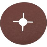- c77038 - lot de 5 disques abrasifs Ø 115 mm en fibre pour meuleuse d'angle - type de grain p120 - ...