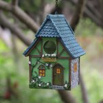 Cabane de jardin en rsine adapte aux petits oiseaux, nichoir extrieur, dcoration de jardin, cadeau ...