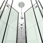 Cabine de douche 85x85x225cm 1 / 4 de cercle - zeeny