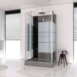 Cabine de douche aurlane study 110x80x205cm