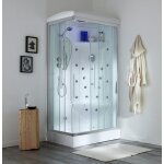 Cabine de douche hydromassage multifonctionnelle 70x90 droite iride