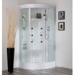 Cabine de douche multifonction avec hydromassage 90x90 vesuvio