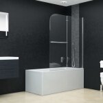 Cabine de douche pliable 2 panneaux esg 120x140 cm Cabine de douche pliable 2 panneaux esg 120x140 cm