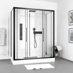 Cabine de douche rectangle 160x85x217cm - factory 2 xxl