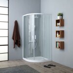 Cabine de douche transparent angulaire 90x90 cm venere