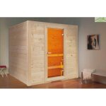 Cabine de sauna basic massiv large de sentiotec 195x187 cm - -