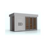 Cabine de sauna extérieur azalea 8 places 438x203, 8 x h. 259 cm - gris - gris - - Cabine de sauna extérieur azalea 8 places 438x203, 8 x h. 259 cm - gris - gris - -