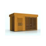 Cabine de sauna extérieur azalea 8 places 438x203, 8 x h. 259 cm - naturel - naturel - - Cabine de sauna extérieur azalea 8 places 438x203, 8 x h. 259 cm - naturel - naturel - -