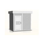 Cabine de sauna extérieur prymula 4 places 253, 8x203, 8 x h. 259 cm - gris - gris - - Cabine de sauna extérieur prymula 4 places 253, 8x203, 8 x h. 259 cm - gris - gris - -
