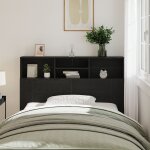 Cabinet de tte vidaxl - chne noir, 140x19x103, 5 cm, fabriqu en bois d'ingnierie