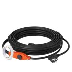 Cble chauffant antigel - duoku - 18 m 23 w / m - avec thermostat intgr - conu pour protger les conduites ...