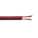 C�ble hifi - 2 x 0, 75 mm - noir / rouge - 5 m debflex