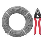 Cable inox - vevor - cble mtallique acier inox t316 91, 5 m 3, 18 mm 7x7 brins pour garde - corps, ...