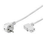Cble de raccordement pour appareils iec goobay 95430 blanc 3 m