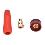Câble de soudage rouge de style européen dkj10 - 25, connecteur rapide, adaptateur à raccord rapide, ... Câble de soudage rouge de style européen dkj10 - 25, connecteur rapide, adaptateur à raccord rapide, ...