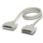 C�ble sub - d pr�confectionn� [1x sub - d femelle 25 p�les - 1x sub - d m�le 25 p�les] 2. 00 m blanc ...