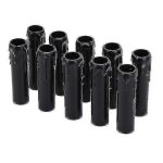 Cache - gouttes de bougie vintage pour decoration de lustre - 10 pieces 30x100mm( noir)