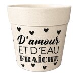 Cache - pot en bambou d'amour et d'eau fraiche 8 cm