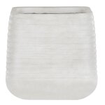 Cache - pot carré blanc poudré 50 x 50 x 49 cm parikia Cache - pot carré blanc poudré 50 x 50 x 49 cm parikia