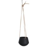 Cache - pot design suspendu small skittle - h. 66 cm - noir Cache - pot design suspendu small skittle - h. 66 cm - noir