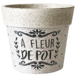 Cache pot a fleur de pot en bambou