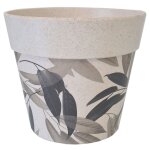 Cache pot de fleurs feuillage en bambou