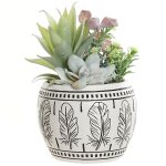 Cache - pot garni boho en résine Cache - pot garni boho en résine