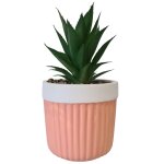 Cache - pot garni boho rose en grs