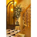 Cache - pot en m�tal gris clair d37