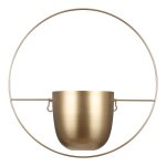 Cache - pot mural en mtal dor h34