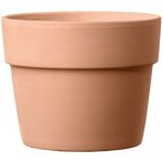 Cache pot rond terre cuite perfetto white - 15 2 x h. 13 cm